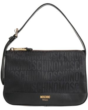 Moschino Couture -- Handbag Textile Fibres, Leather - Black