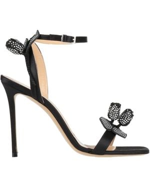 Mach & Mach Sandals Textile Fibers - Black
