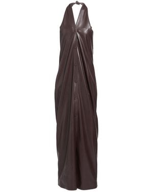 Nanushka Dark Maxi Dress Recycled Polyester - Purple
