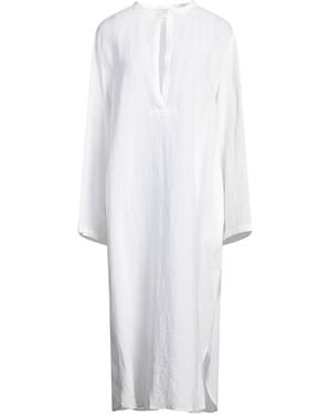 Cristina Bonfanti Midi Dress Linen - White