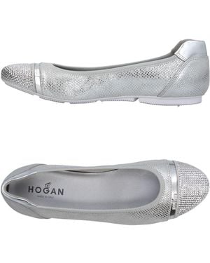 Hogan Ballet Flats - Gray