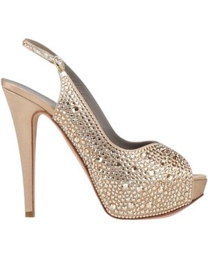 Gina Sandals Textile Fibres - Metallic