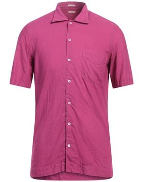 Massimo Alba Shirt Cotton, Linen - Pink