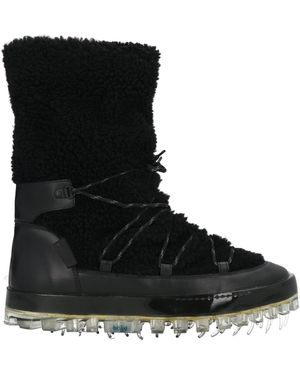 RBRSL RUBBER SOUL Bold Boot Leather, Shearling - Black
