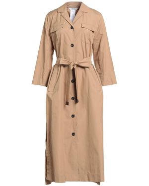 Max Mara Midi-Kleid - Natur