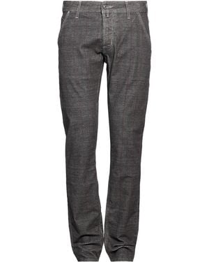 Jacob Cohen Charcoal Trousers Cotton, Elastane - Grey