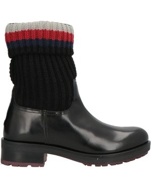 Tommy Hilfiger Ankle Boots Leather, Textile Fibers - Black