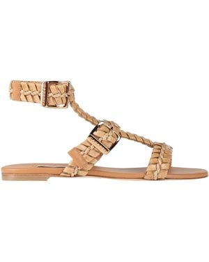 Casadei Camel Sandals Leather - Natural
