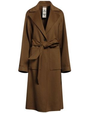 High Overcoat & Trench Coat - Brown