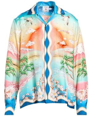 CASABLANCA Shirt Silk - Blue