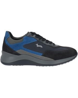 Harmont & Blaine Midnight Sneakers Soft Leather, Textile Fibers - Blue