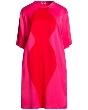 Ferragamo Fuchsia Mini Dress Viscose, Elastane - Pink