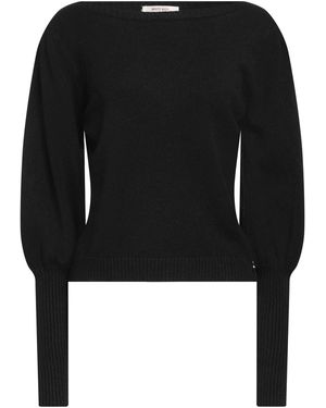 White Wise Jumper Viscose, Modal, Nylon - Black