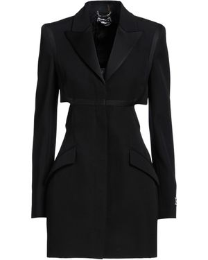 Versace Mini Dress Virgin Wool, Acetate, Viscose - Black