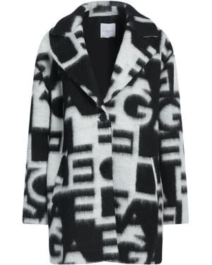 Gaelle Paris Coat Polyester, Virgin Wool, Acrylic - Black
