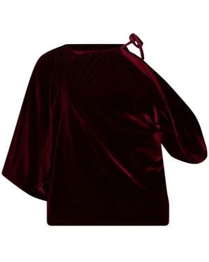 Kocca Burgundy Top Polyester, Elastane - Red