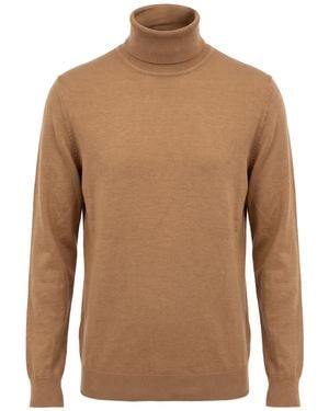 Gran Sasso Turtlenecks - Brown