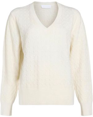 Diana Gallesi Cream Sweater Wool - White