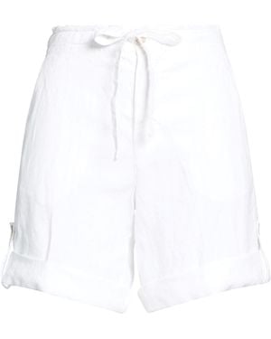 120% Lino Shorts & Bermuda Shorts Linen - White