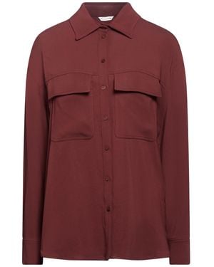 Manila Grace Burgundy Shirt Viscose, Elastane - Red