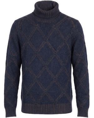 Barba Napoli Turtleneck - Blue