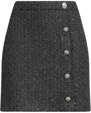 Seductive Mini Skirt Polyester, Modacrylic, Viscose - Gray