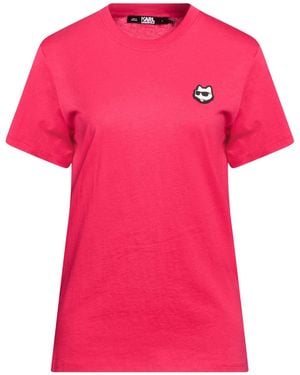 KARL LAGERFELD Karl Cares T-Shirt Organic Cotton - Pink