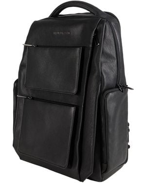 Piquadro Backpack Cow Leather - Black