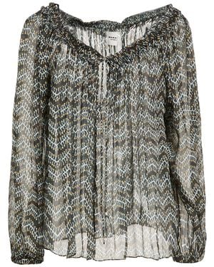 Isabel Marant Top Viscose - Gray