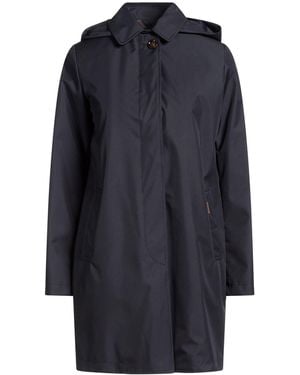 Moorer Midnight Overcoat & Trench Coat Polyester - Blue