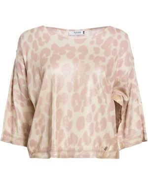 Please Antique Rose Sweater Cotton, Polyamide - Natural