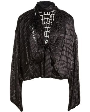 Blumarine Top Viscose, Silk - Black