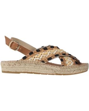 KARIDA Espadrilles Leather, Textile Fibers - Brown