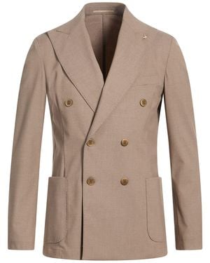 AT.P.CO Sand Blazer Polyester, Viscose, Elastane - Brown