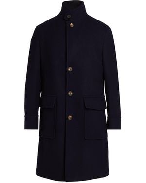 Eleventy Midnight Coat Wool - Blue