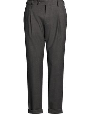 Berwich Charcoal Pants Polyester, Virgin Wool, Elastane - Gray