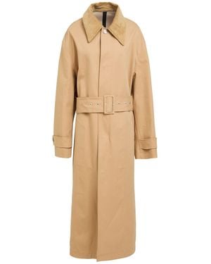 Ami Paris Sand Overcoat & Trench Coat Cotton - Natural
