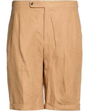 Loro Piana Camel Shorts & Bermuda Shorts Linen - Natural