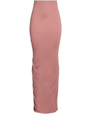 Rick Owens Maxi Skirt Viscose, Polyamide, Elastane - Pink