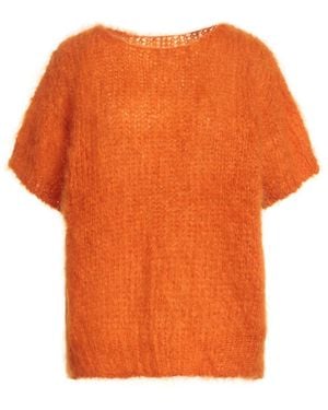MÊME ROAD Sweater Superkid Mohair, Wool, Polyester - Orange
