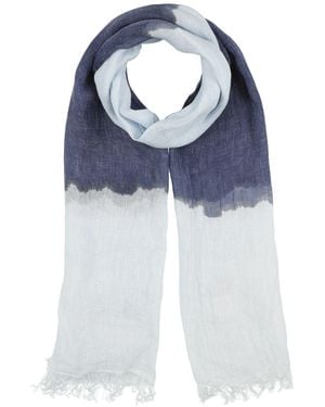 120% Lino Scarf Linen - Blue