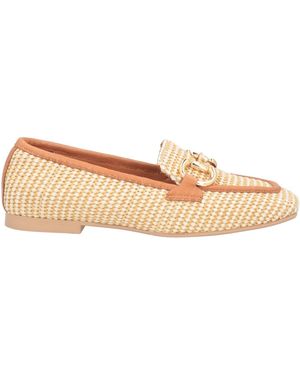 Shaddy Loafers Leather, Textile Fibers - Natural
