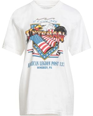 Conner Ives T-Shirt Cotton, Swarovski Crystal - White