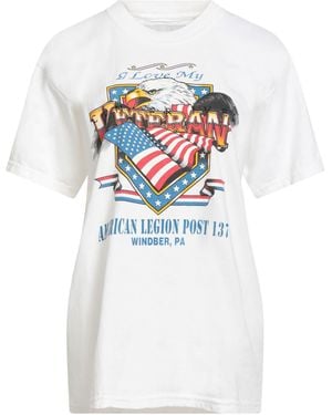 Conner Ives T-Shirt Cotton, Swarovski Crystal - White