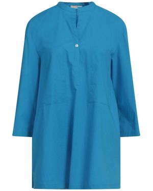 Cristina Bonfanti Top Cotton, Elastane - Blue