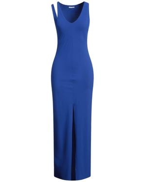 Patrizia Pepe Maxi Dress Polyamide, Elastane - Blue