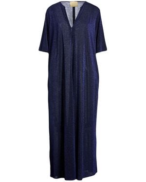 Momoní Midnight Maxi Dress Polyester, Viscose, Polyamide, Metal Fibre, Elastane - Blue