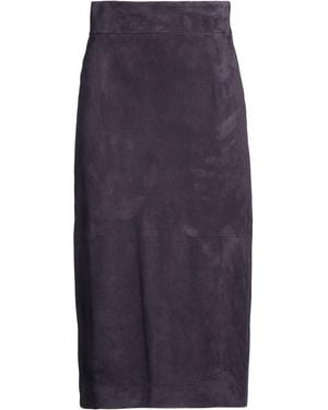 Tagliatore 0205 Midi Skirt Lambskin - Blue