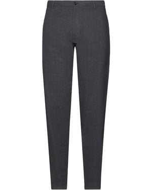 Aspesi Charcoal Pants Polyester, Wool, Elastane - Gray