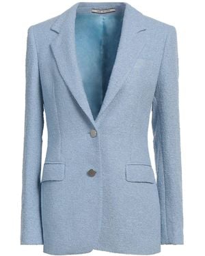 Tagliatore 0205 Light Blazer Polyester, Linen - Blue